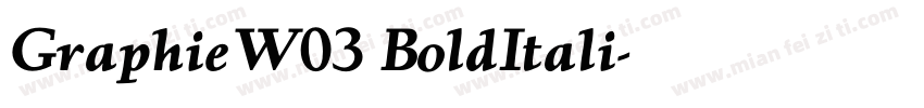 GraphieW03 BoldItali字体转换